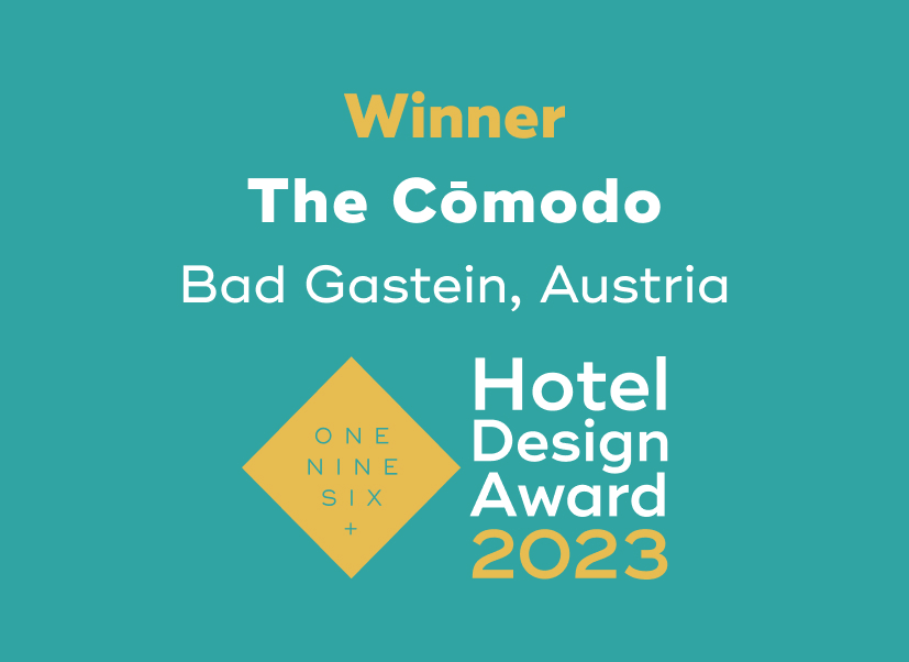 196+ forum Milan: the cōmodo in Bad Gastein, Austria, wins "Hotel Design Award 2023"